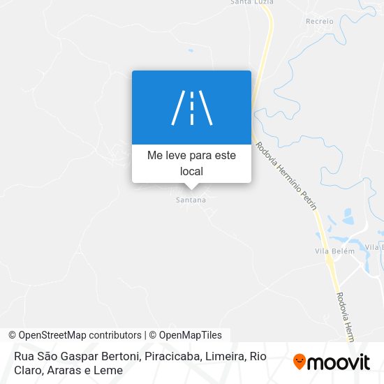 Rua São Gaspar Bertoni mapa