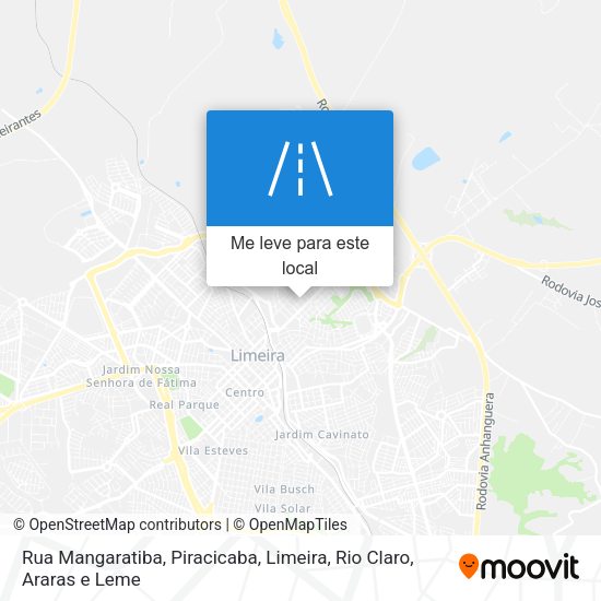 Rua Mangaratiba mapa