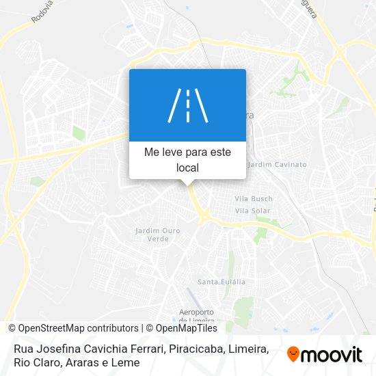 Rua Josefina Cavichia Ferrari mapa