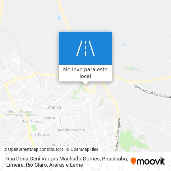 Rua Doná Geni Vargas Machado Gomes mapa