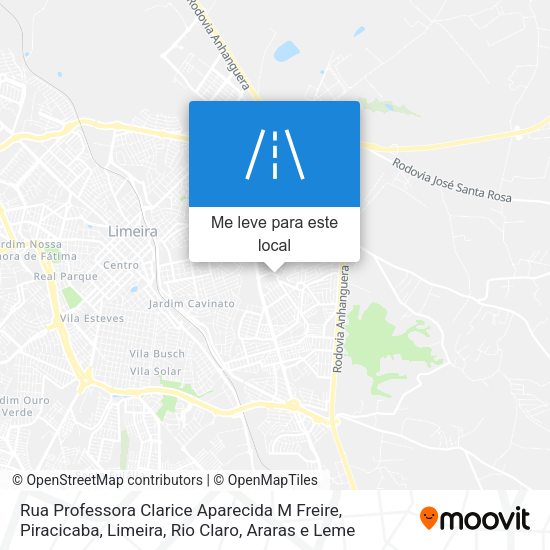 Rua Professora Clarice Aparecida M Freire mapa