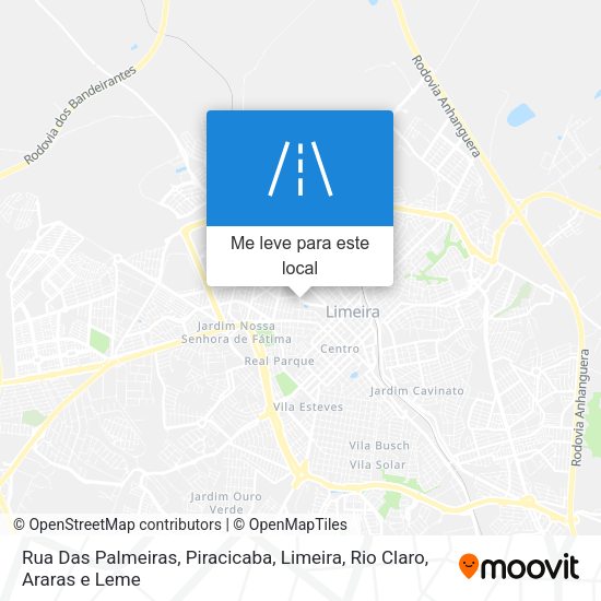 Rua Das Palmeiras mapa