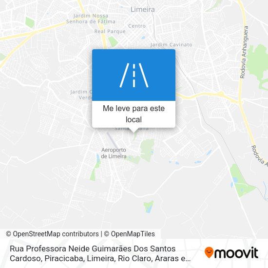 Rua Professora Neide Guimarães Dos Santos Cardoso mapa
