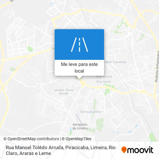 Rua Manoel Tolêdo Arruda mapa