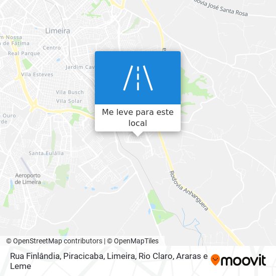 Rua Finlândia mapa