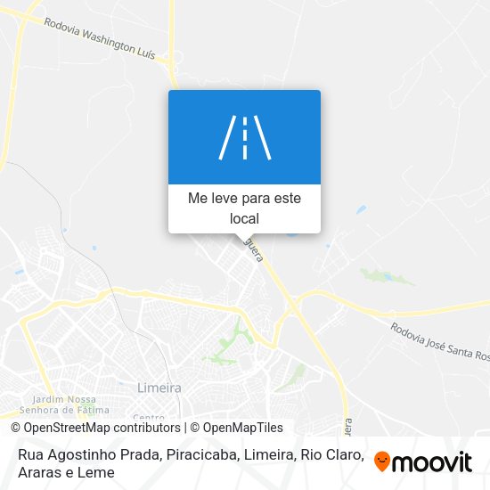 Rua Agostinho Prada mapa