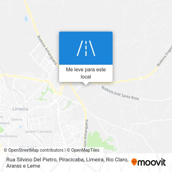 Rua Silvino Del Pietro mapa