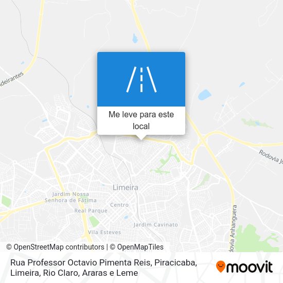 Rua Professor Octavio Pimenta Reis mapa
