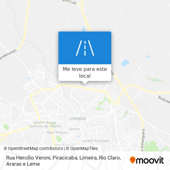 Rua Hercílio Veroni mapa