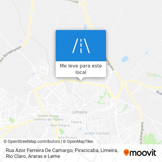 Rua Azor Ferreira De Camargo mapa