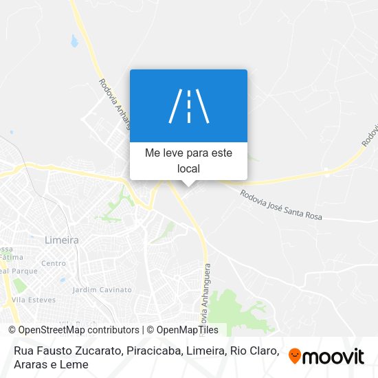 Rua Fausto Zucarato mapa