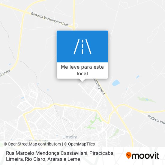 Rua Marcelo Mendonça Cassiavilani mapa