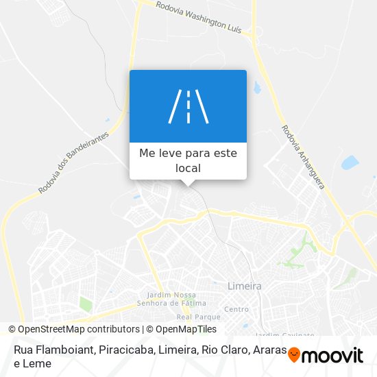 Rua Flamboiant mapa