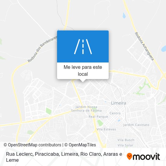 Rua Leclerc mapa