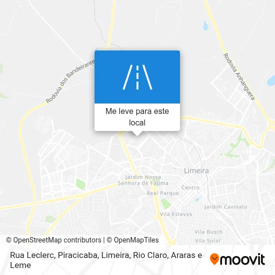 Rua Leclerc mapa