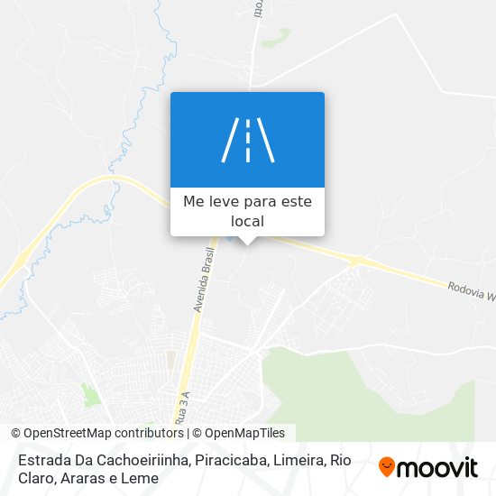 Estrada Da Cachoeiriinha mapa