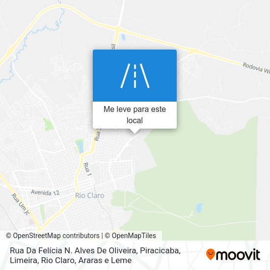 Rua Da Felícia N. Alves De Oliveira mapa