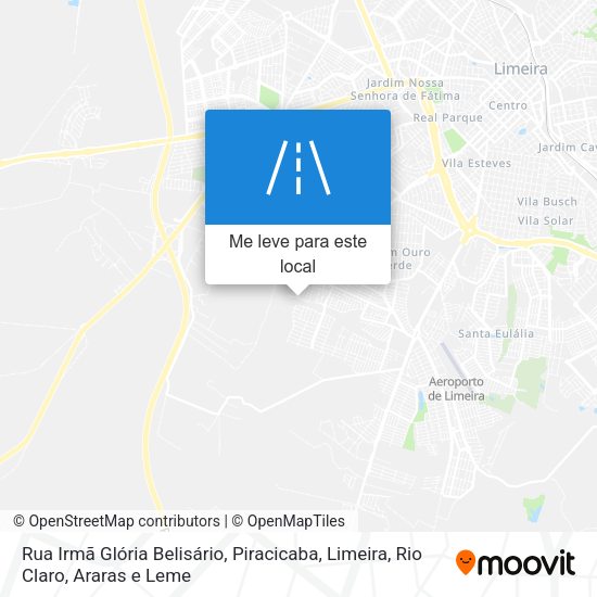 Rua Irmã Glória Belisário mapa