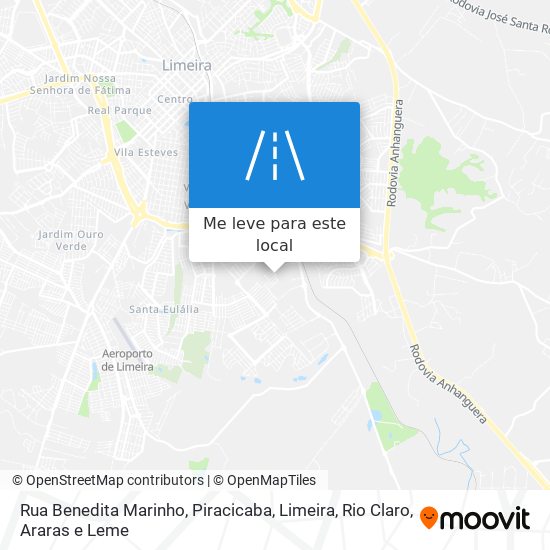 Rua Benedita Marinho mapa