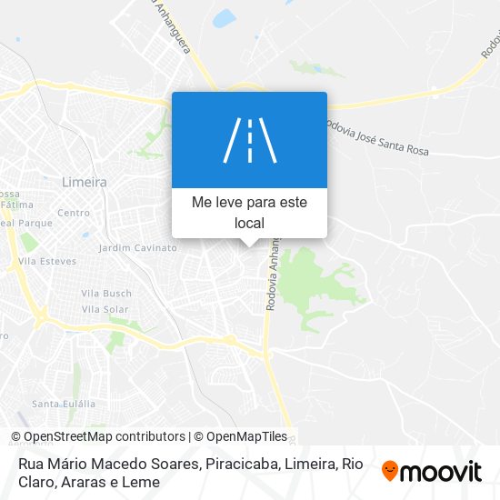 Rua Mário Macedo Soares mapa