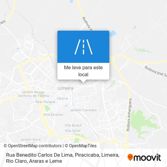 Rua Benedito Carlos De Lima mapa