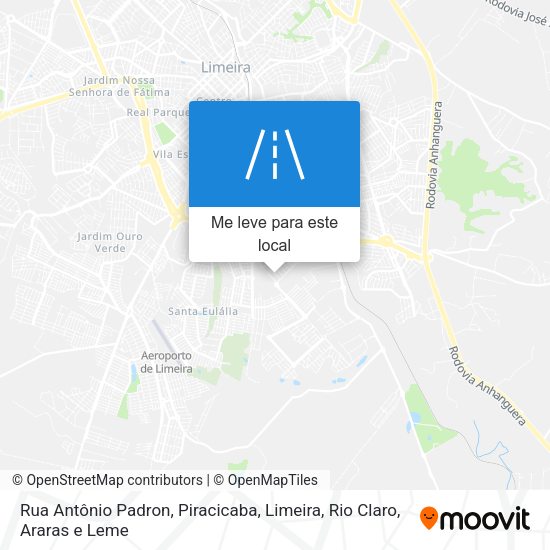 Rua Antônio Padron mapa