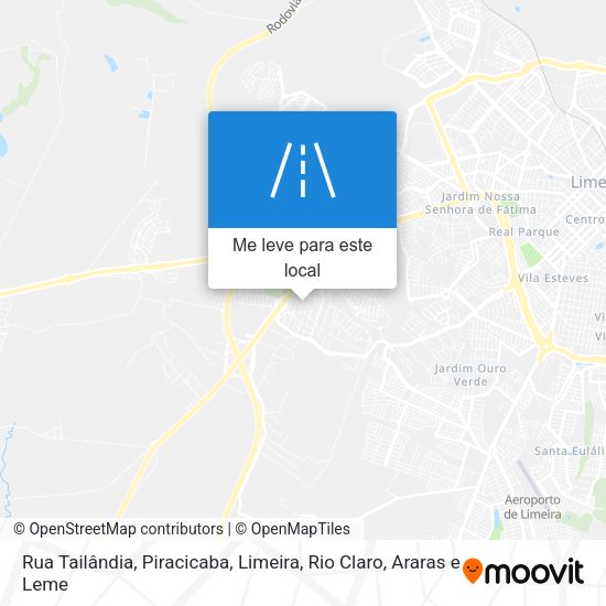 Rua Tailândia mapa