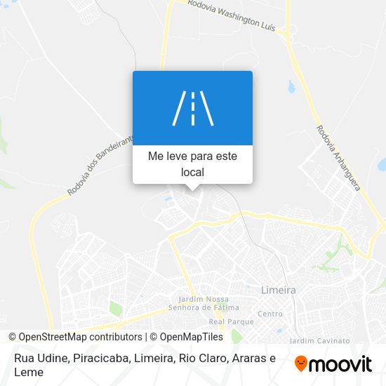 Rua Udine mapa