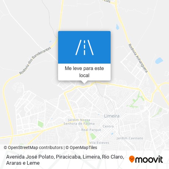 Avenida José Polato mapa