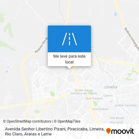 Avenida Senhor Libertino Pizani mapa