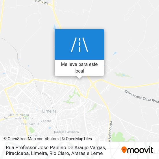 Rua Professor José Paulino De Araújo Vargas mapa