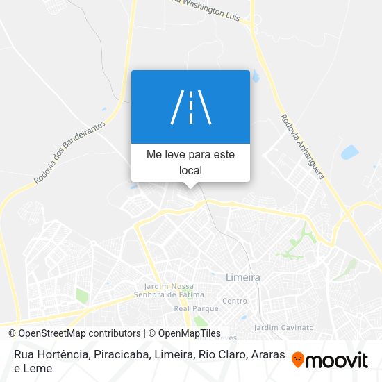 Rua Hortência mapa