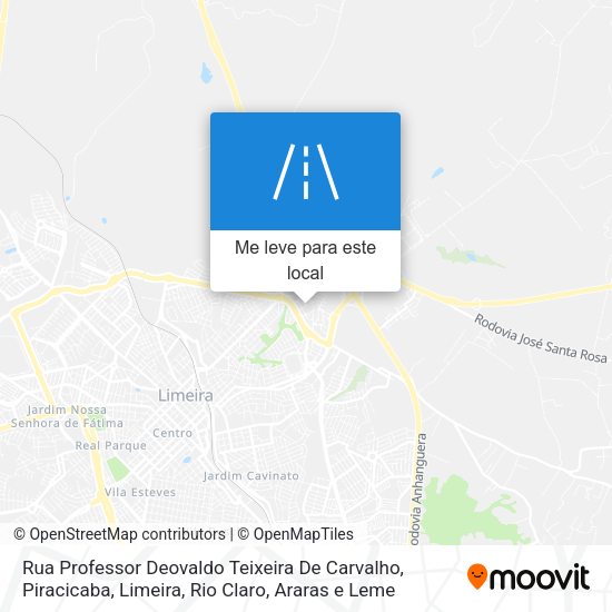 Rua Professor Deovaldo Teixeira De Carvalho mapa