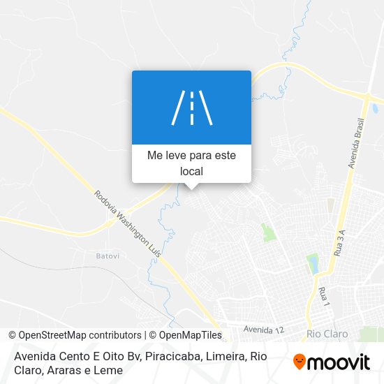 Avenida Cento E Oito  Bv mapa