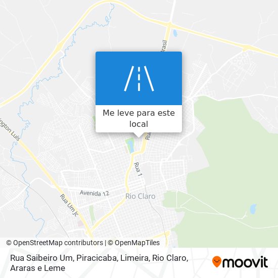 Rua Saibeiro Um mapa