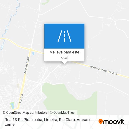 Rua 13 Rf mapa