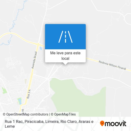 Rua 1 Rac mapa