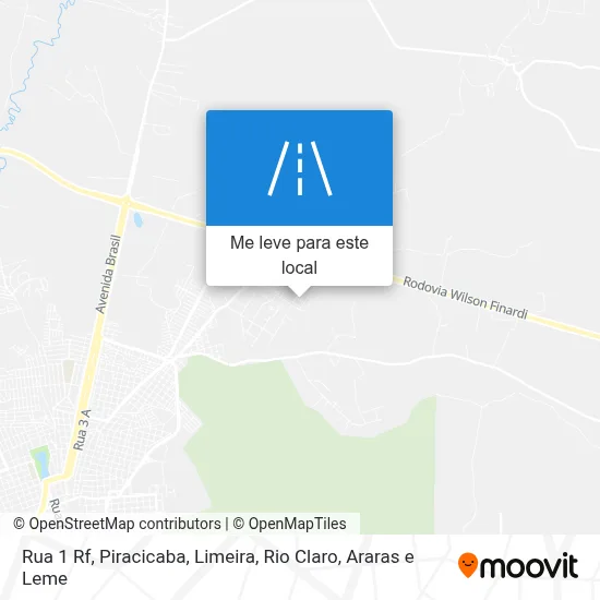 Rua 1 Rf mapa