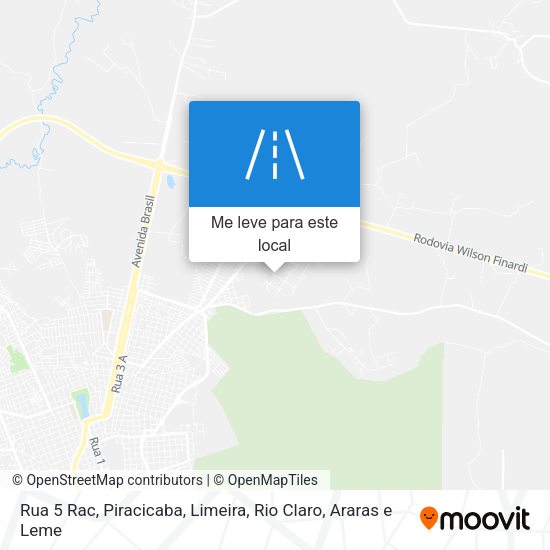 Rua 5 Rac mapa