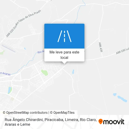 Rua Ângelo Chirardini mapa