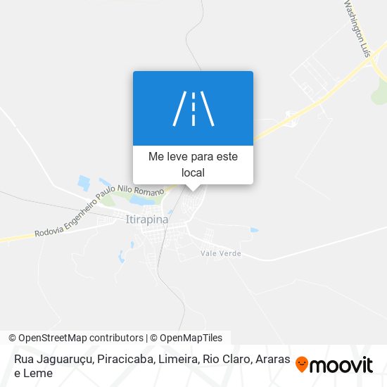 Rua Jaguaruçu mapa