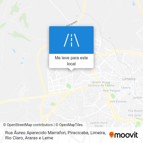 Rua Áureo Aparecido Marrafon mapa