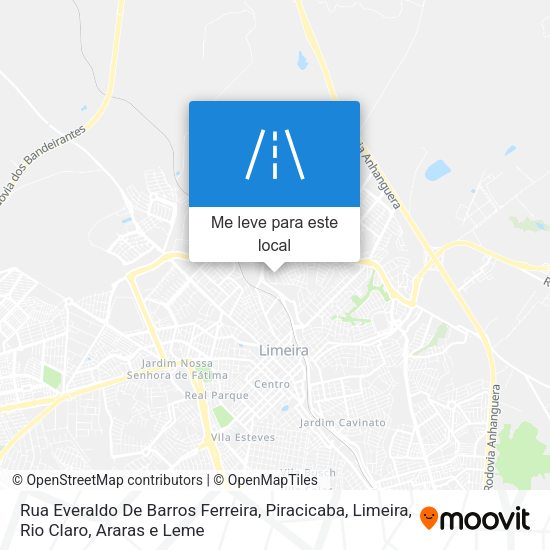 Rua Everaldo De Barros Ferreira mapa