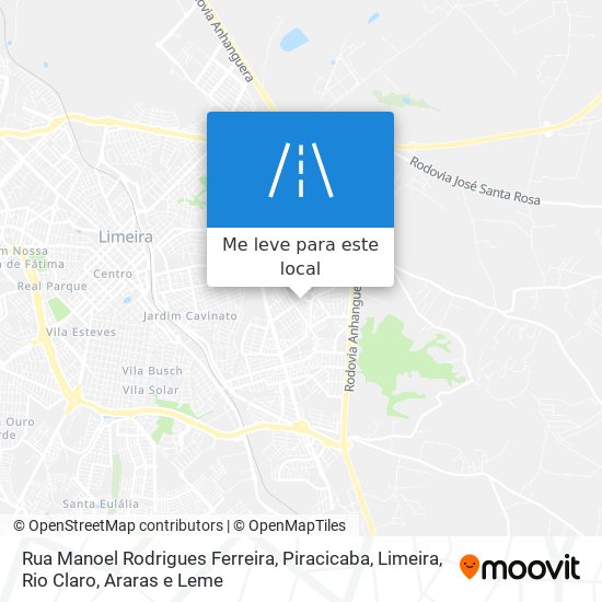 Rua Manoel Rodrigues Ferreira mapa