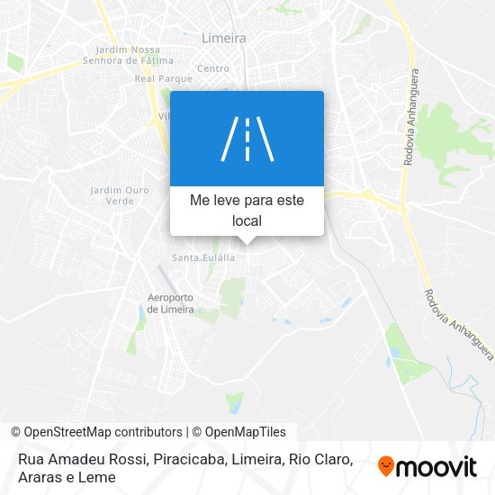 Rua Amadeu Rossi mapa