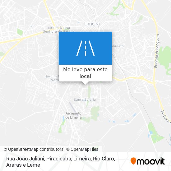 Rua João Juliani mapa