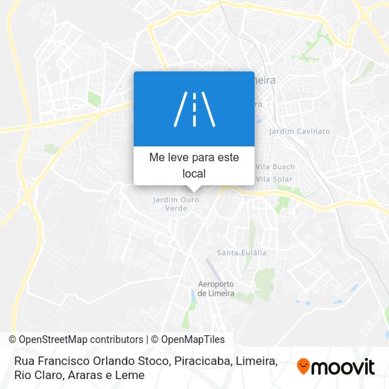 Rua Francisco Orlando Stoco mapa