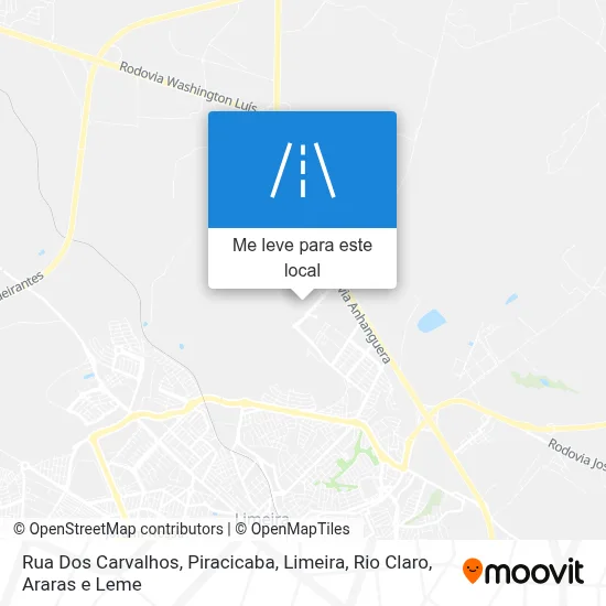 Rua Dos Carvalhos mapa