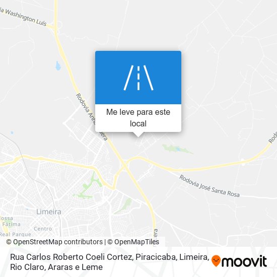 Rua Carlos Roberto Coeli Cortez mapa