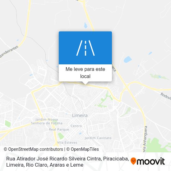 Rua Atirador José Ricardo Silveira Cintra mapa